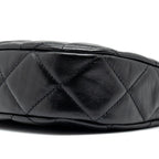 CHANEL 23K 19 HOBO SHOULDER BAG CALFSKIN BLACK GHW (MICROCHIP)