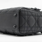 DIOR MINI LADY DIOR CALFSKIN SO BLACK