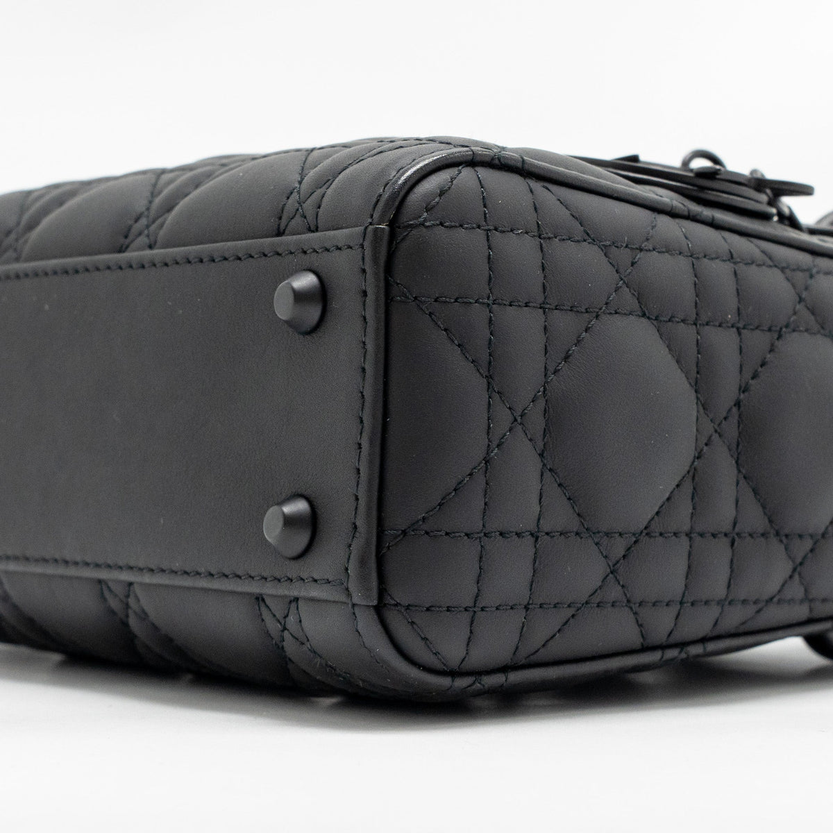 DIOR MINI LADY DIOR CALFSKIN SO BLACK