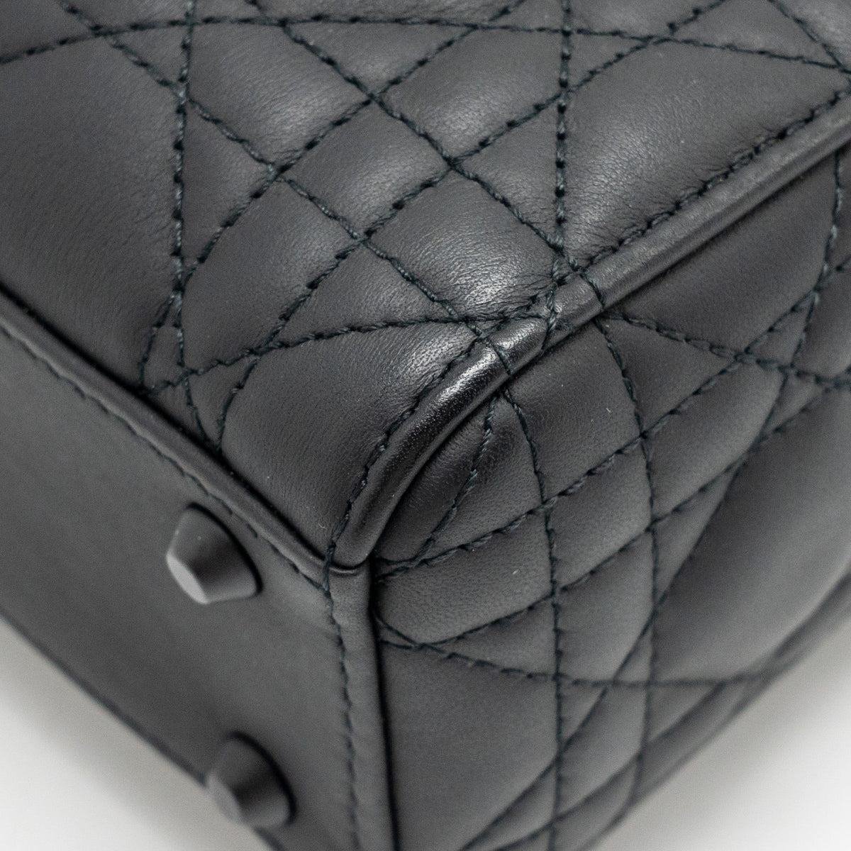 DIOR MINI LADY DIOR CALFSKIN SO BLACK