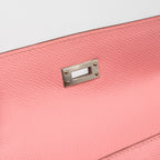 Hermes kelly pochette epsom rose confetti SHW