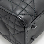 DIOR MINI LADY DIOR CALFSKIN SO BLACK