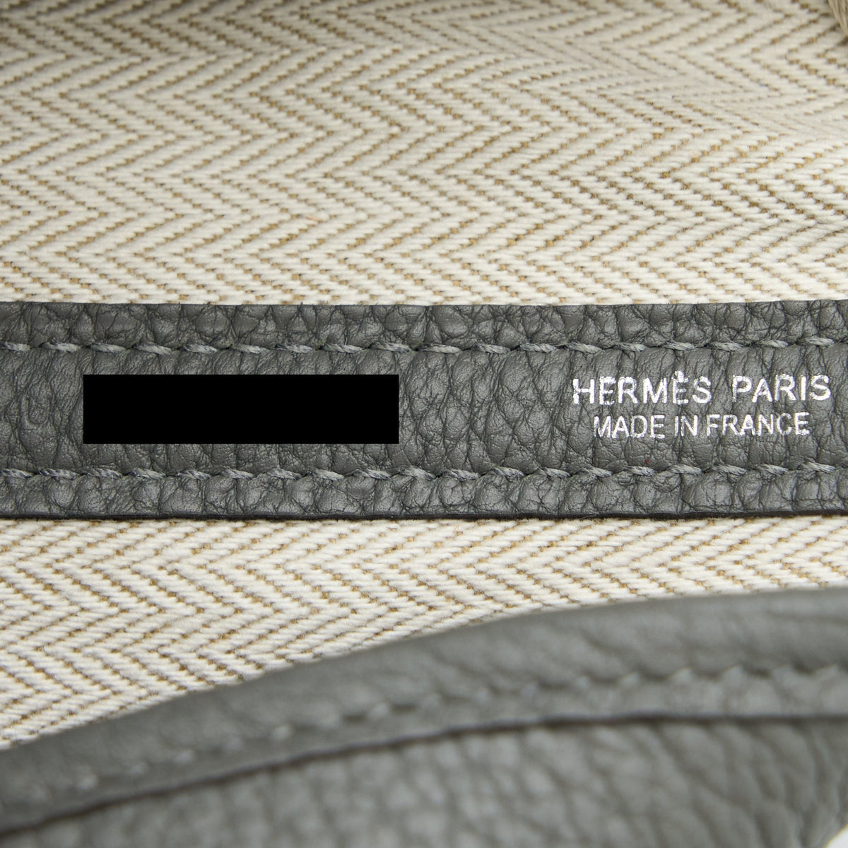 Hermes Garden Party 30 Negonda Gris Meyer SHW