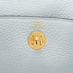 Hermes Mini Lindy Clemence Blue Pale GHW