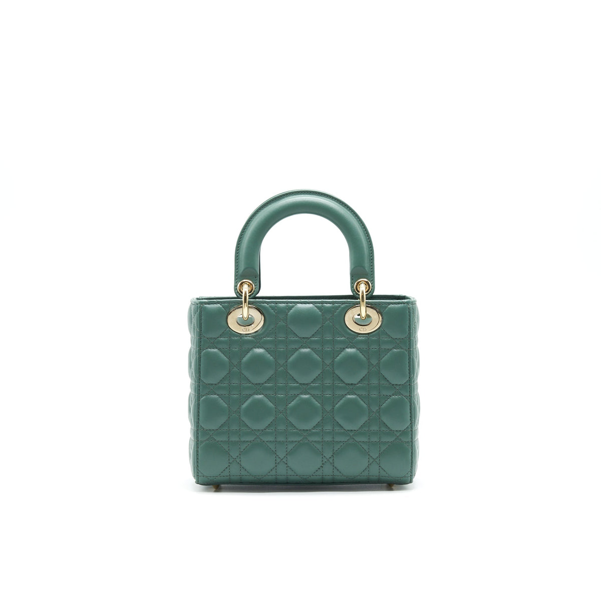 DIOR LAMBSKIN CANNAGE MY ABCDIOR LADY DIOR SMALL GREEN LGHW