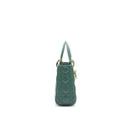 DIOR LAMBSKIN CANNAGE MY ABCDIOR LADY DIOR SMALL GREEN LGHW
