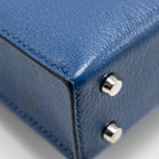 Hermes Mini Verrou Chèvre Mysore Blue Brighton SHW