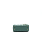 DIOR LAMBSKIN CANNAGE MY ABCDIOR LADY DIOR SMALL GREEN LGHW