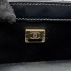 CHANEL GOLD CRUSH FLAP BAG CALFSKIN BLACK GHW (MICROCHIP)