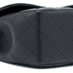CHANEL JUMBO SINGLE FLAP BAG CAVIAR BLACK SHW