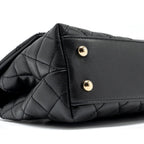 CHANEL SMALL COCO HANDLE CAVIAR BLACK LGHW