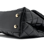 CHANEL SMALL COCO HANDLE CAVIAR BLACK LGHW