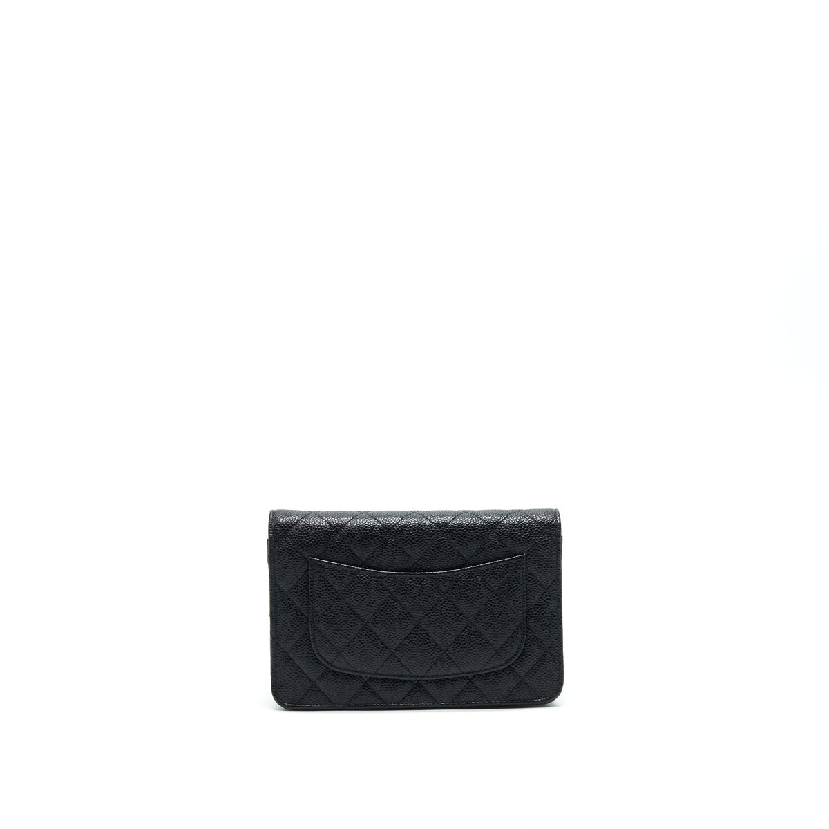 CHANEL CAVIAR WALLET ON CHAIN BLACK GHW