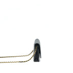 CHANEL CAVIAR WALLET ON CHAIN BLACK GHW