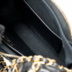 CHANEL 23K SMALL 19 HOBO SHOULDER BAG CALFSKIN BLACK GHW (MICROCHIP)