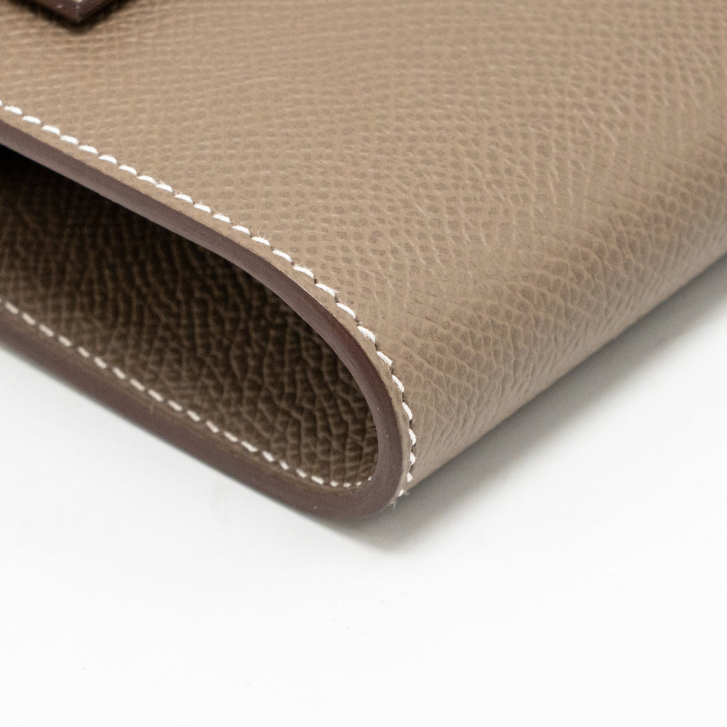 Hermes kelly to go epsom etoupe SHW