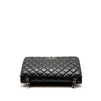 CHANEL MAXI CLASSIC DOUBLE FLAP BAG LAMBSKIN BLACK SHW