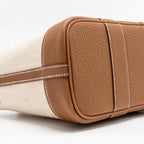 Hermes Neo Garden Party 23 canva / negonda ecru-beige / gold SHW