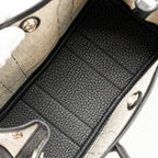 HERMES GARDEN PARTY 23 CANVAS/NEGONDA ECRU-BLACK/BLACK SHW