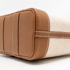 Hermes Neo Garden Party 23 canva / negonda ecru-beige / gold SHW
