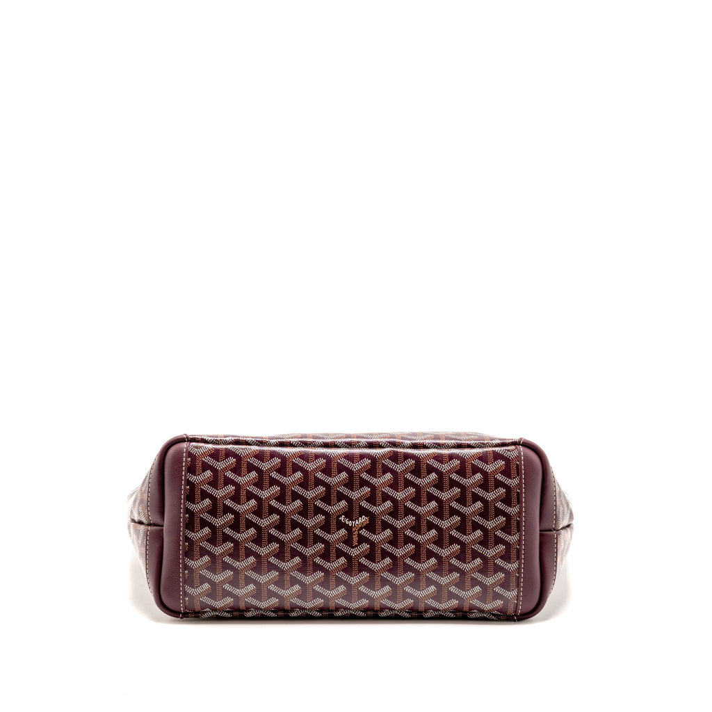 Goyard Artois PM Bag Goyardine Canvas/Chevroches Calfskin Burgundy SHW