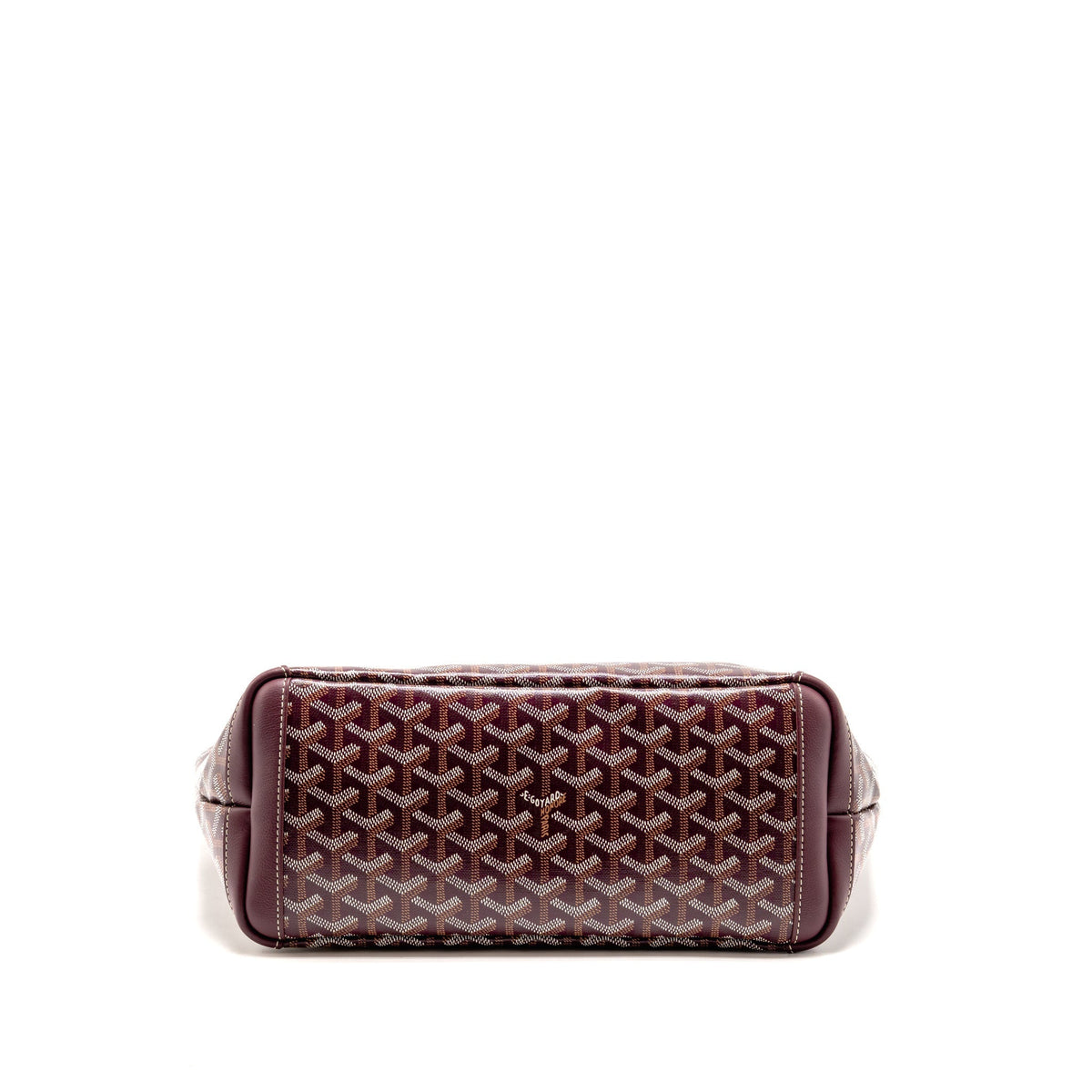 Goyard Artois PM Bag Goyardine Canvas/Chevroches Calfskin Burgundy SHW
