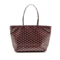Goyard Artois PM Bag Goyardine Canvas/Chevroches Calfskin Burgundy SHW