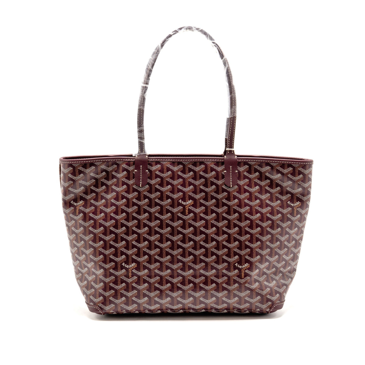Goyard Artois PM Bag Goyardine Canvas/Chevroches Calfskin Burgundy SHW