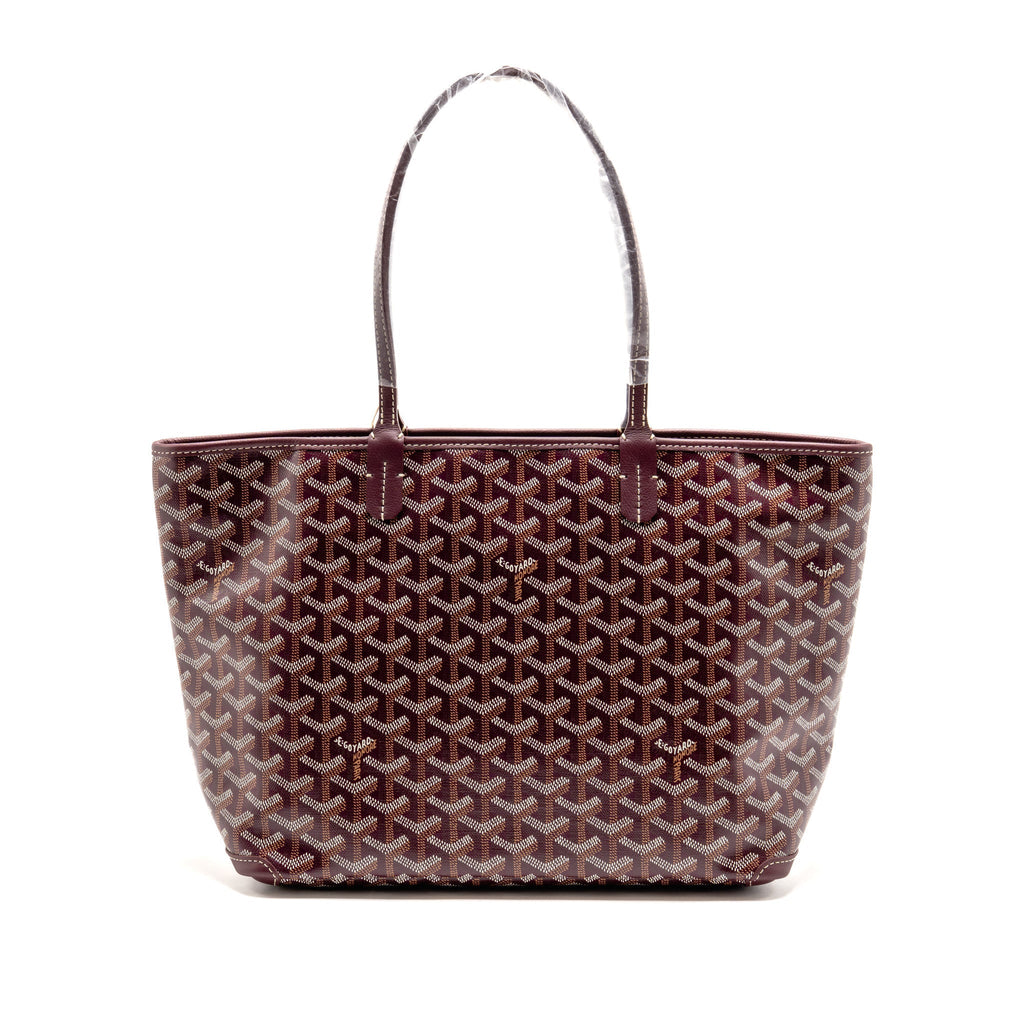 Goyard Artois PM Bag Goyardine Canvas/Chevroches Calfskin Burgundy SHW