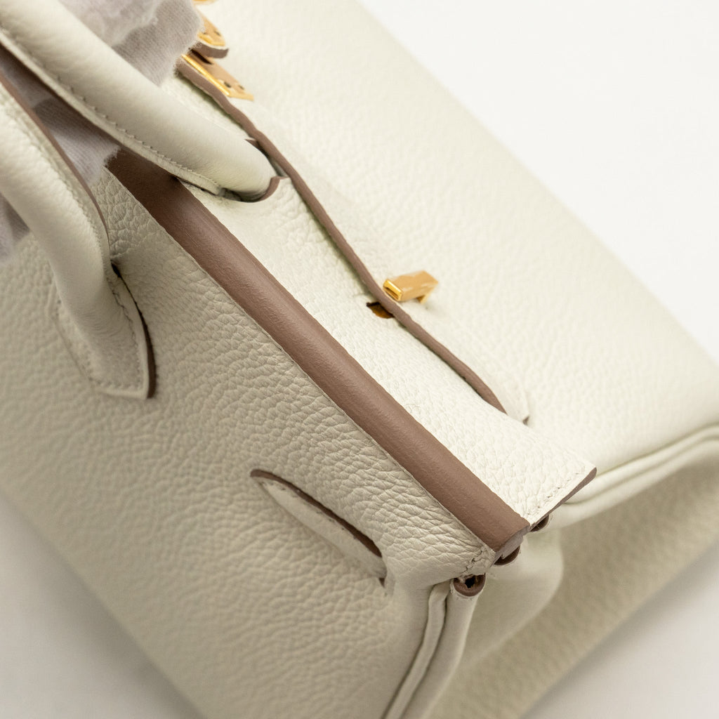 Hermes Birkin 25 Togo Mushroom GHW