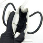 BALENCIAGA MINI SHOPPING PHONE POUCH WHITE SHW