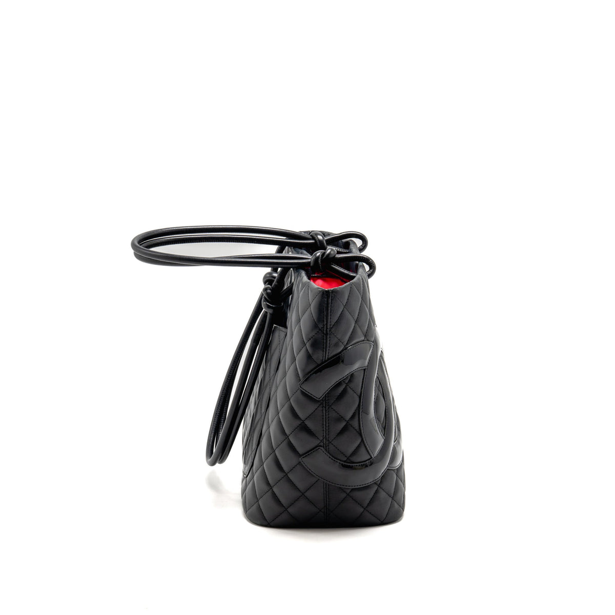Chanel Cambon Ligne Tote Bag Calfskin/Patent Black SHW