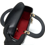 DIOR SMALL LADY DIOR BAG BLACK GHW