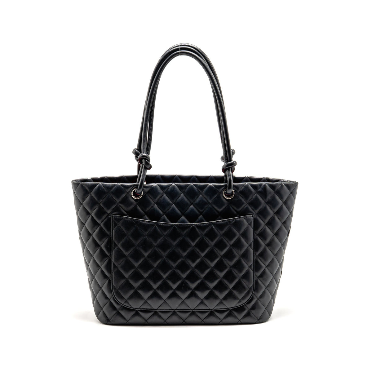 Chanel Cambon Ligne Tote Bag Calfskin/Patent Black SHW
