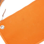 HERMES HERBAG 31 ZIP BAG CANVAS ORANGE SHW
