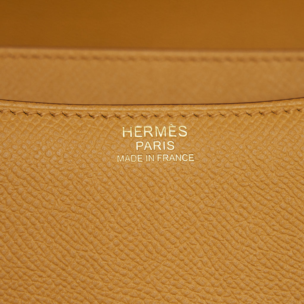 Hermes Constance 24 Epsom sesame GHW