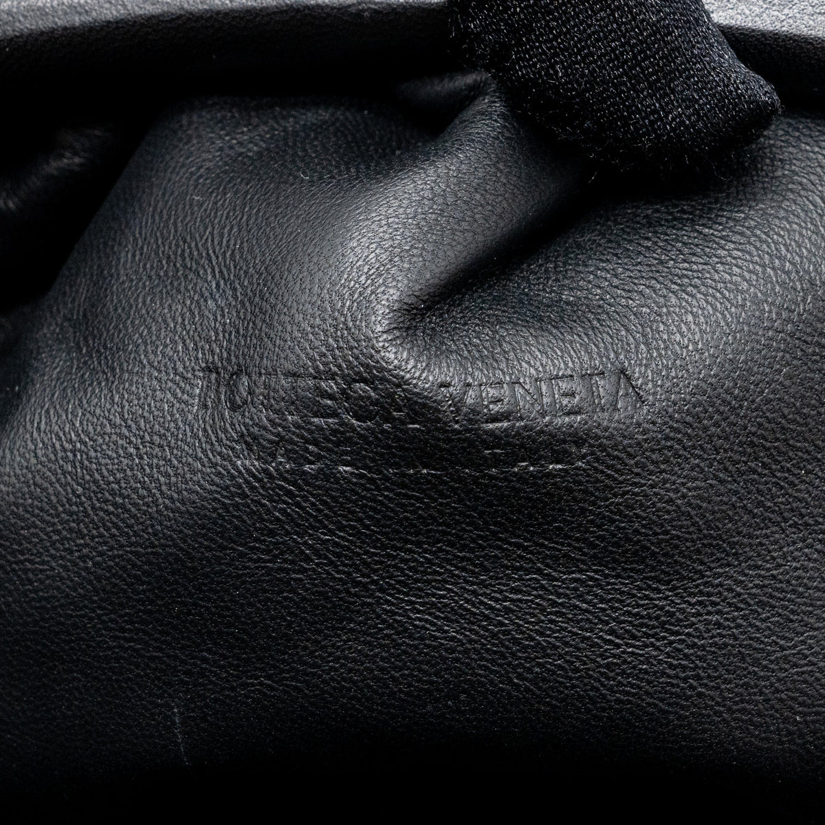 BOTTEGA VENETA POUCH INTRECCIATO LEATHER CLUTCH LAMBSKIN BLACK