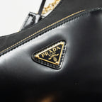 PRADA RE-NYLON MINI BAG NYLON/ CALFSKIN BLACK GHW
