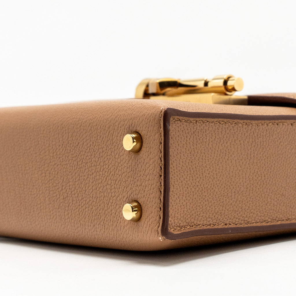 Hermes Mini Verrou Chèvre Mysore 2J Quebracho LGHW