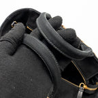 Prada Wicker Shopping Bag Canvas/Woven Tan/Black GHW