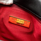 CHANEL SMALL 19 BAG LAMBSKIN BLACK MULTICOLOUR HARDWARE (MICROCHIP)