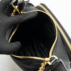 PRADA RE-NYLON MINI BAG NYLON/ CALFSKIN BLACK GHW