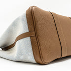 HERMES GARDEN PARTY 36 NEGONDA/CANVAS ECRU/ALEZAN/BLUE BILL SHW