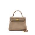 Hermes Kelly 28 Togo Etoupe GHW