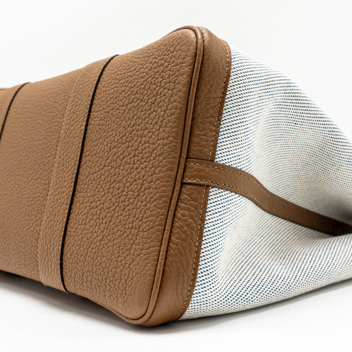 HERMES GARDEN PARTY 36 NEGONDA/CANVAS ECRU/ALEZAN/BLUE BILL SHW