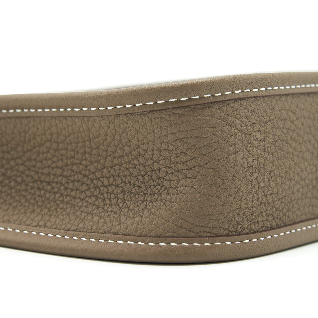 Hermes mini Evelyne Etoupe/ blue indigo GHW