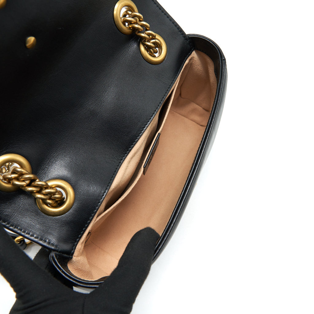 GUCCI GG MINI MARMONT BLACK