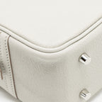 Hermes Plume Mini Chèvre Mysore Gris Perle SHW