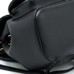 CHANEL 23C DUMA MINI BACKPACK CALFSKIN BLACK LGHW (MICROCHIP)