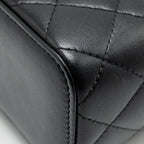 CHANEL PEARL CRUSH MINI VANITY CASE LAMBSKIN BLACK GHW